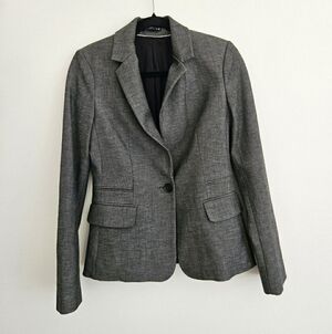 Express Heather Gray Women's Blazer 6